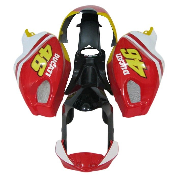 Ducati Monster 696, 796, 1100 Fairings (2008-2016) Red, Yellow 46 at KingsMotorcycleFairings.com
