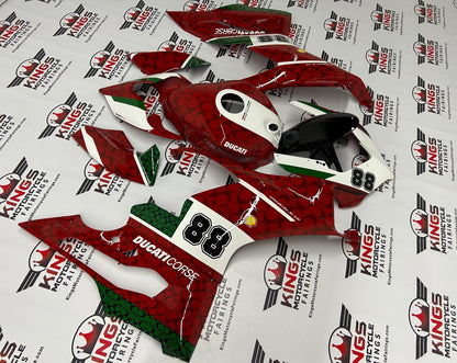 Fairings for Ducati Panigale V2 (2020-2022) Red, White, Green, Gucci at KingsMotorcycleFairings.com
