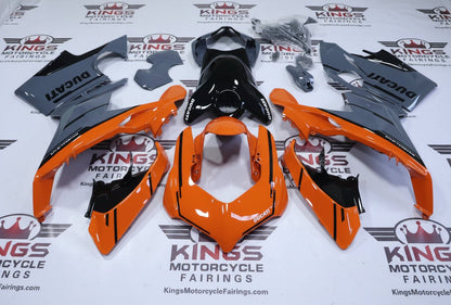 Ducati Panigale V4 Fairings (2018-2019) Orange, Gray, Black at KingsMotorcycleFairings.com