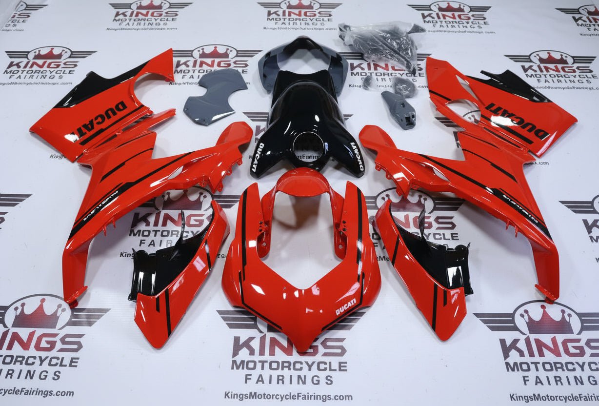 Ducati Panigale V4 Fairings (2018-2019) Red, Black, Gray at KingsMotorcycleFairings.com