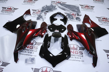 Ducati Panigale V4 Fairings (2020-2021) Black, Red Chameleon at KingsMotorcycleFairings.com