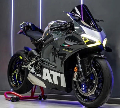 Ducati Panigale V4 Fairings (2020-2021) Gray, Black, Silver, White, Yellow at KingsMotorcycleFairings.com