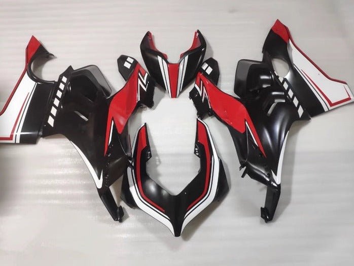 Ducati Panigale V4 Fairing set (2020-2021) Matte Black, White, Red at KingsMotorcycleFairings.com