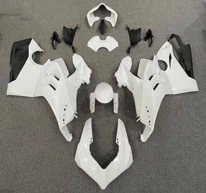 Ducati Panigale V4 Fairing Set (2020-2021) Pearl White at KingsMotorcycleFairings.com