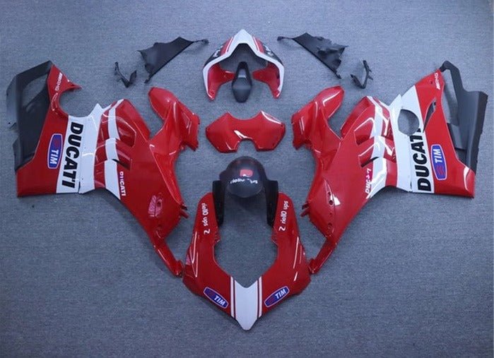 Ducati Panigale V4 Fairing kit (2020-2021) Red, White, Tim at KingsMotorcycleFairings.com