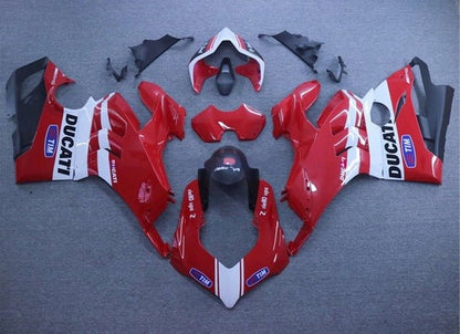 Ducati Panigale V4 Fairing kit (2020-2021) Red, White, Tim at KingsMotorcycleFairings.com
