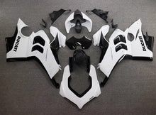 Ducati Panigale V4 Fairings (2020-2021) White Gloss, Black Gloss at KingsMotorcycleFairings.com