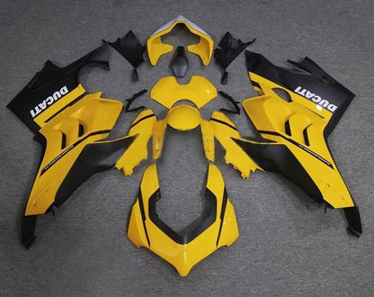 Ducati Panigale V4 Fairings (2020-2021) Yellow, Black, White at KingsMotorcycleFairings.com