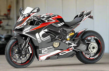 Ducati Panigale V4S Fairings (2018-2019) Black Gloss, White, Red at KingsMotorcycleFairings.com