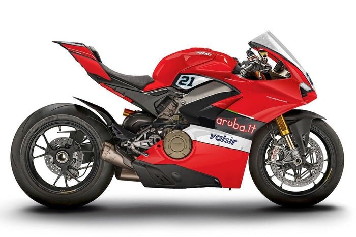 Ducati Panigale V4S Fairings (2018-2019) Red, Black, White Valsir at KingsMotorcycleFairings.com