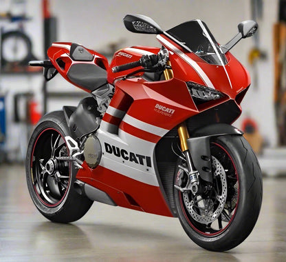 Ducati Panigale V4S Fairings (2018-2019) Red, White Stripes at KingsMotorcycleFairings.com