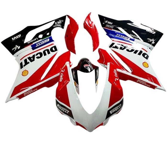 Ducati Panigale V4S Fairings (2018-2019) White, Red, Black at KingsMotorcycleFairings.com