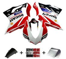 Ducati Panigale V4S Fairing Set (2018-2019) White, Red, Black at KingsMotorcycleFairings.com