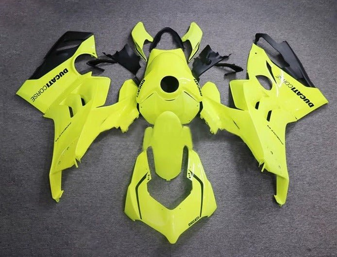 Ducati Panigale V4S Fairings (2020-2021) Neon Yellow at KingsMotorcycleFairings.com