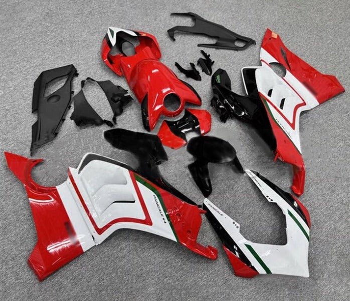 Ducati Panigale V4S Fairings (2020-2021) Red, White, Black, Green from KingsMotorcycleFairings.com