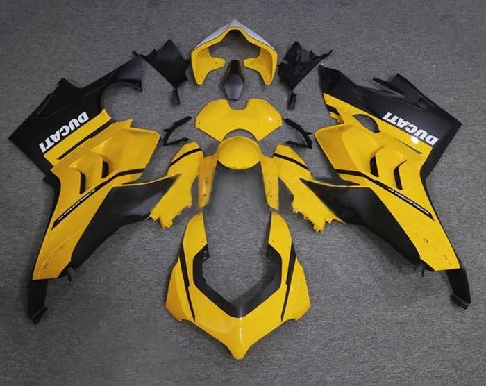 Ducati Panigale V4S Fairings (2020-2021) Yellow, Black, White at KingsMotorcycleFairings.com