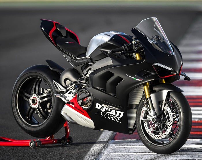 Ducati Panigale V4S Fairings (2022-2024) Matte Black, Silver, Red at KingsMotorcycleFairings.com
