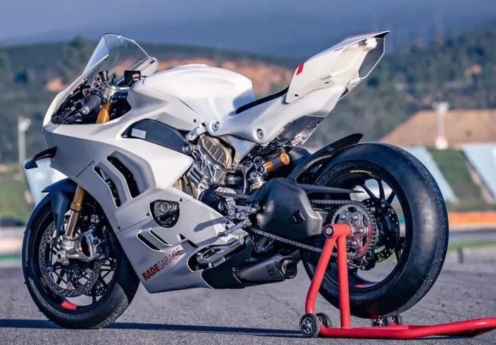 Ducati Panigale V4S Fairings (2022-2024) White from KingsMotorcycleFairings.com