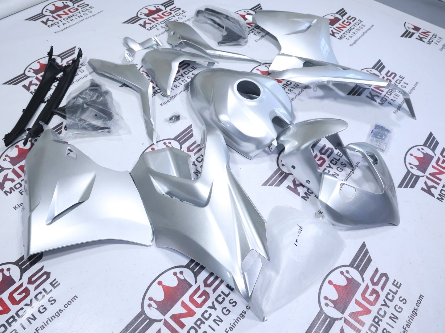 Ducati SuperSport 950S Fairings (2021-2024) Silver from KingsMotorcycleFairings.com