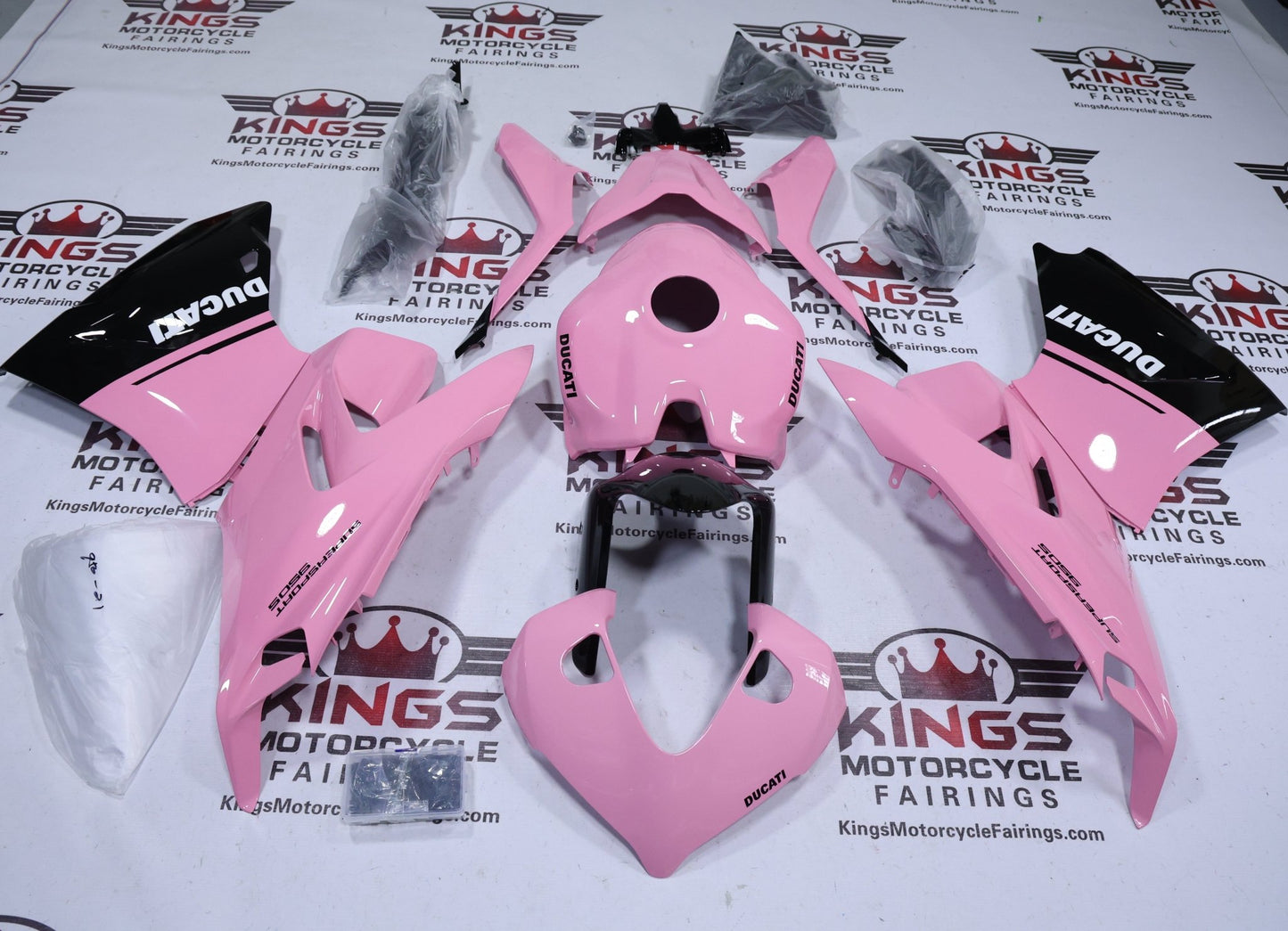 Ducati Supersport 950 Fairing Kit (2021-2024) Pink at KingsMotorcycleFairings.com