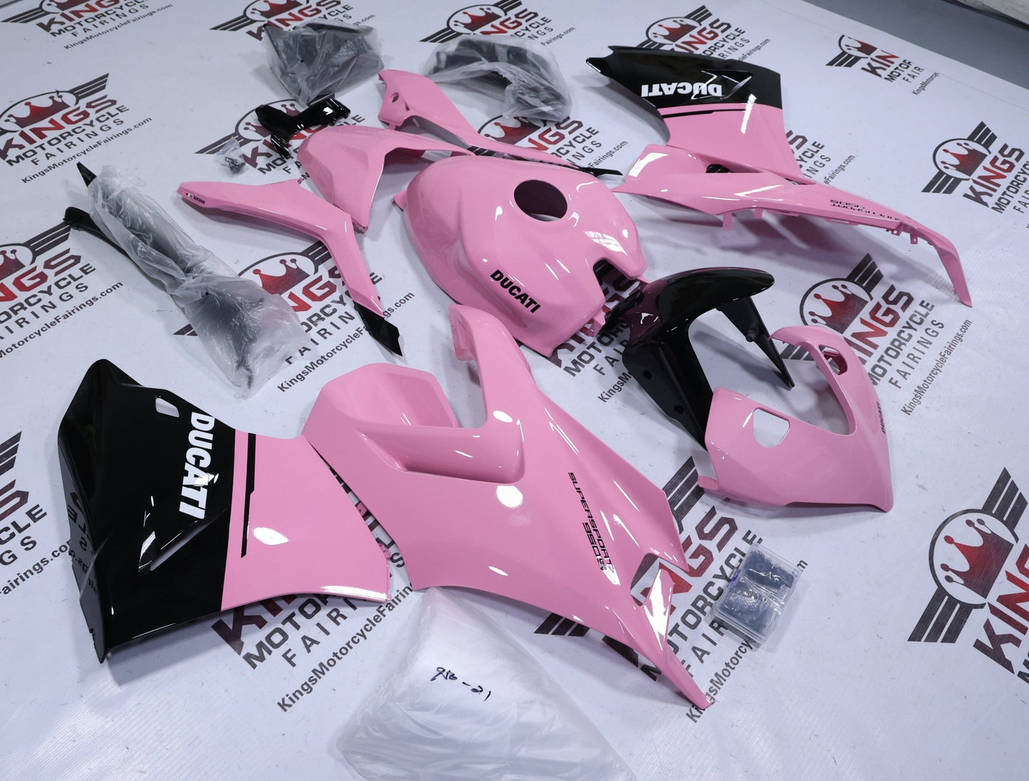 Ducati Supersport 950S Fairing Set (2021-2024) Pink at KingsMotorcycleFairings.com
