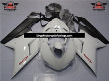 Ducati 1098 (2007-2012) White, Red & Black Stripe Fairings at KingsMotorcycleFairings.com