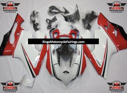 Ducati 899 (2011-2014) Red, White, Black Fairings at KingsMotorcycleFairings.com