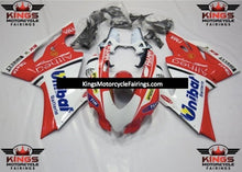Ducati 899 (2011-2014) White, Red & Blue Unibat Fairings at KingsMotorcycleFairings.com