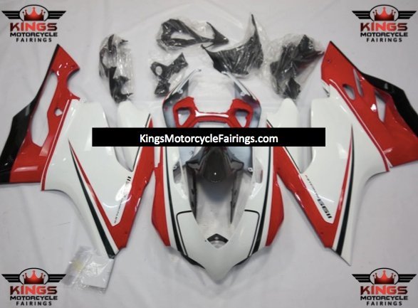 Ducati 899 Fairings (2011-2014) Red, White, Black at KingsMotorcycleFairings.com