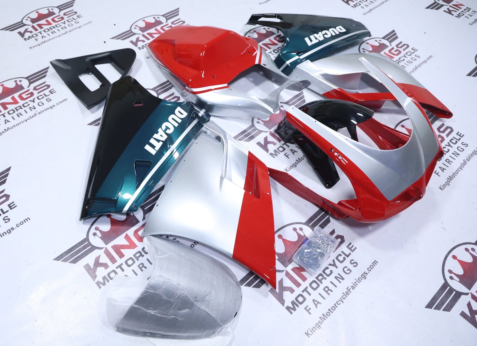 Ducati 916 Fairings (1994-1999) Red, Silver, Green, Black, White from KingsMotorcycleFairings.com