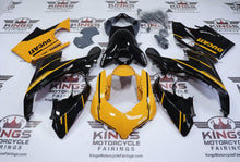 Ducati Panigale V4S Fairings (2018-2019) Black, Yellow, Gray from KingsMotorcycleFairings.com