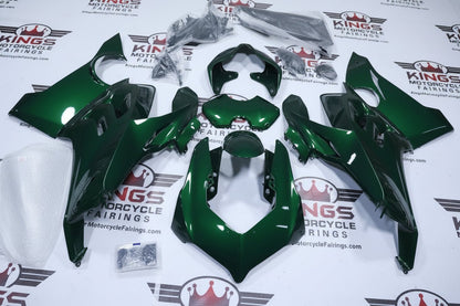 Ducati Panigale V4S Fairings (2020-2021) Green from KingsMotorcycleFairings.com