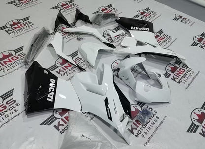 Ducati SuperSport 950 Fairing kit (2021-2024) White, Black Gloss from KingsMotorcycleFairings.com