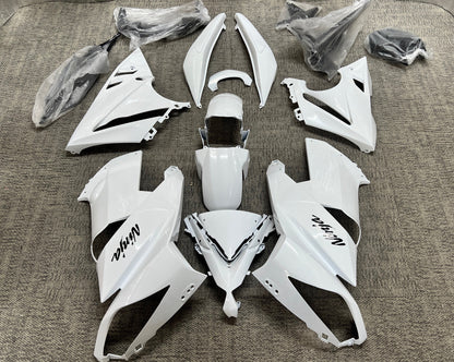 Fairings for Kawasaki Ninja 650 (2009-2011) Gloss White from KingsMotorcycleFairings.com