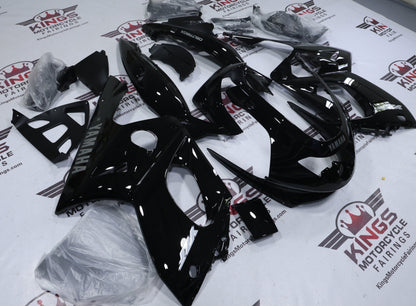Fairings for Yamaha YZF600R (1998-2007) Black, Silver at KingsMotorcycleFairings.com