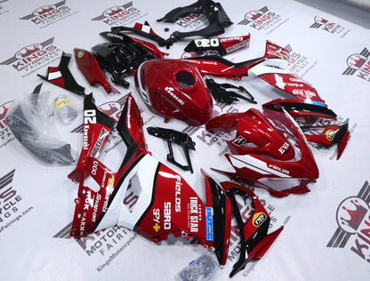 Fairings for Kawasaki Ninja 400 (2018-2023) Candy Red Trick Star from KingsMotorcycleFairings.com