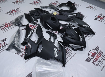 Fairings for Kawasaki Ninja 400 (2018-2023) Matte Black at KingsMotorcyceFairings.com