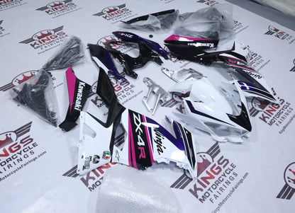 Fairings for Kawasaki Ninja 400 (2018-2023) White, Pink, Purple at KingsMotorcycleFairings.com