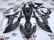 Fairings for Kawasaki Ninja 650 (2017-2019) Matte Black, Matte Gold from KingsMotorcycleFairings.com
