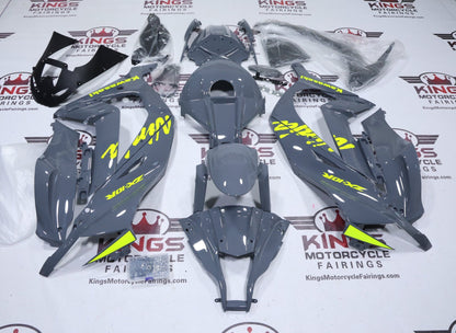 Fairings for Kawasaki Ninja ZX10R (2011-2015) Nardo Gray, Yellow from KingsMotorcycleFairings.com
