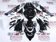 Fairings for Kawasaki ZX10R (2004-2005) Black, White Mobile1 at KingsMotorcycleFairings.com