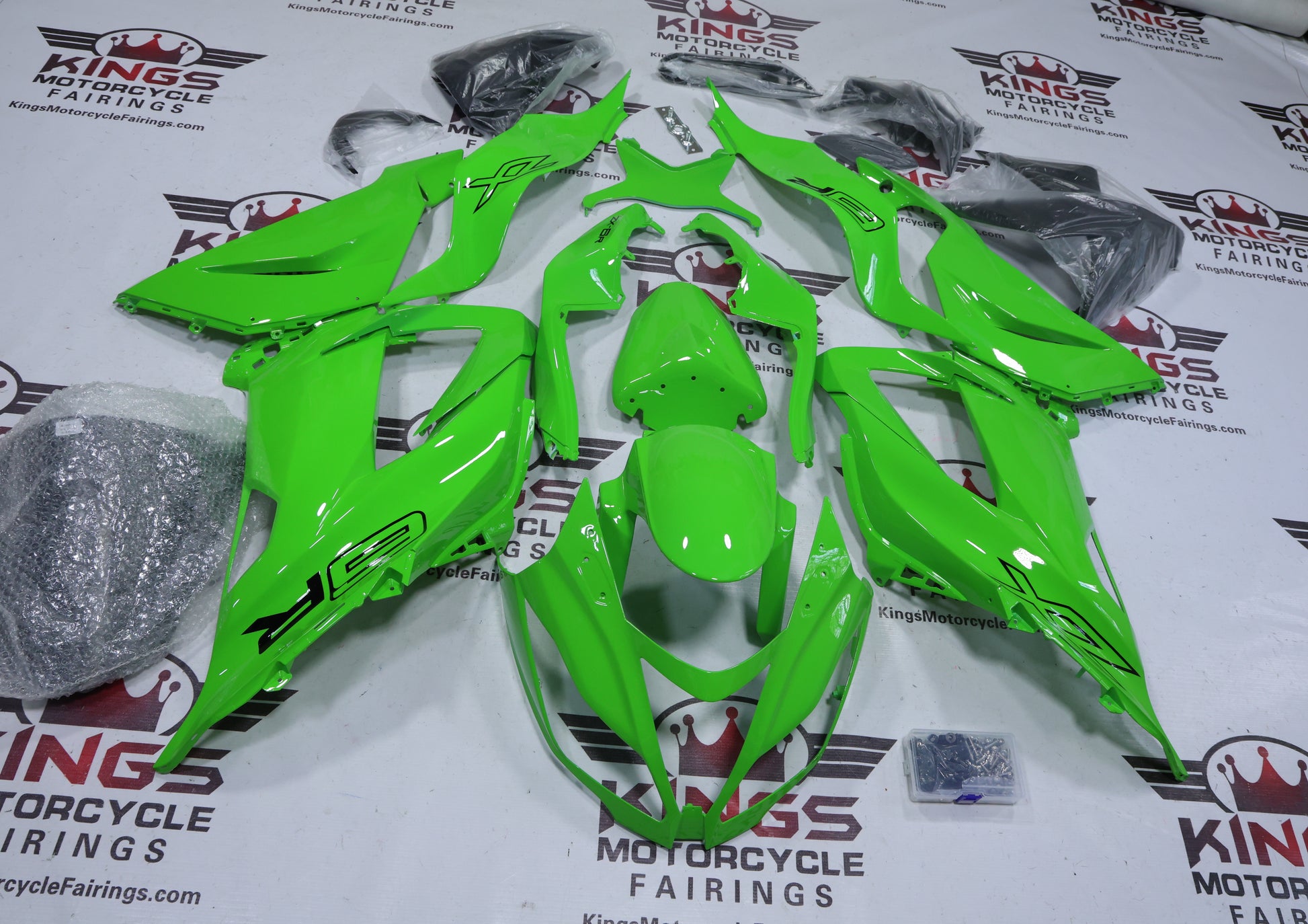 Fairings for Kawasaki ZX6R 636 (2013-2018) Kawi Green from KingsMotorcycleFairings.com