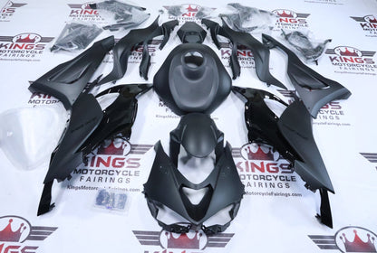 Fairings for Kawasaki ZX6R 636 (2024-2025) Matte Black, Gloss Black at KingsMotorcycleFairings.com