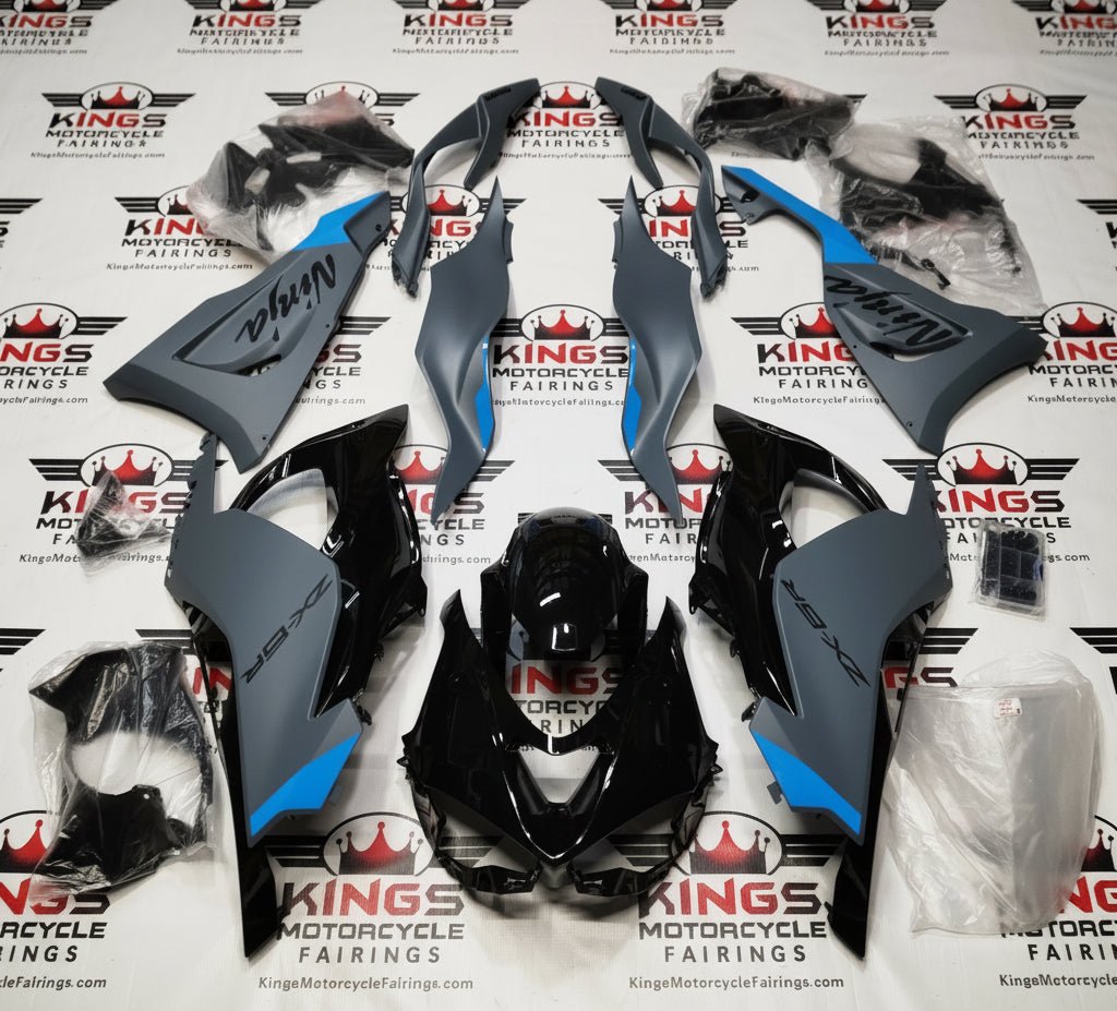 Shop Kawasaki Ninja ZX6R 636 Fairings (2024-2025) Matte Dark Gray Metallic at KingsMotorcycleFairings.com