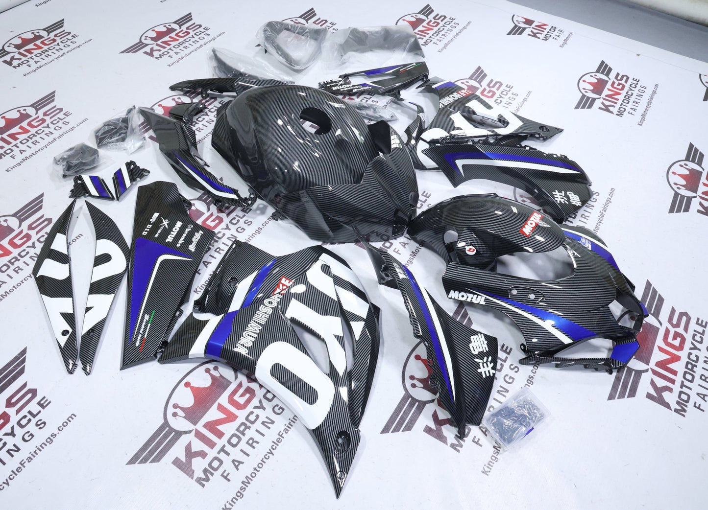 Fairings for Suzuki GSXR1000 (2017-2025) Faux Carbon Fiber, Yoshimura from KingsMotorcycleFairings.com