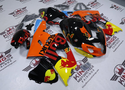 Fairings for Suzuki GSXR750 (2004-2005) Black, Orange, Red Bull at KingsMotorcycleFairings.com