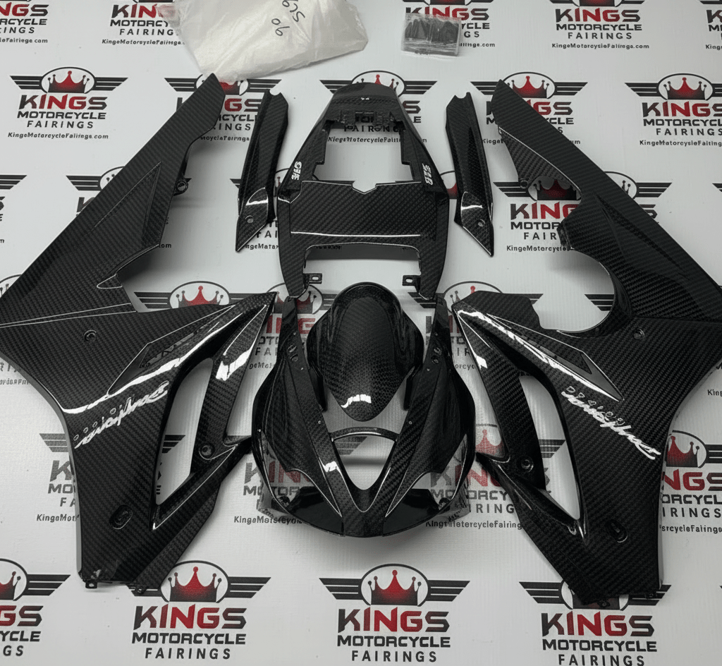 Fairings for Triumph Daytona 675 (2006-2008) Faux Carbon Fiber at KingsMotorcycleFairings.com