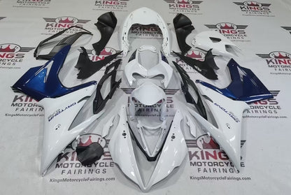 Fairings for Triumph Daytona 675 (2013-2016) White, Navy Blue from KingsMotorcycleFairings.com