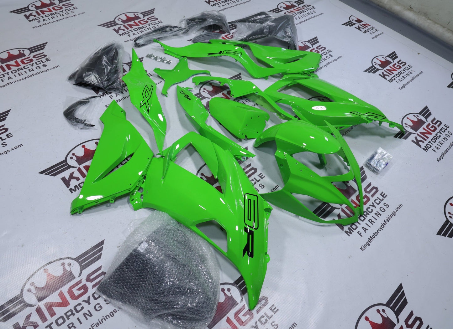 Green Fairings for Kawasaki ZX6R 636 (2013-2018) from KingdMotorcycleFairings.com