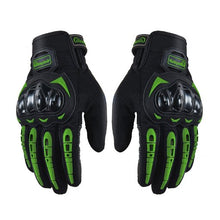 Green, Black RT Motorcycle Gloves